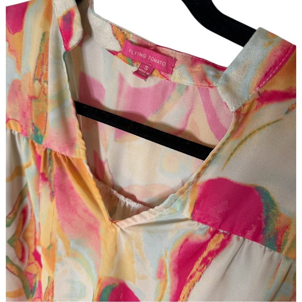 Flying Tomato Multicolor Abstract Blouse - Picture 3 of 4